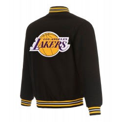 Los Angeles Lakers Varsity Black Wool Jacket